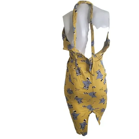 Kimberly Ravenous Raccoons size 4  XS Swing Dress by Collectif sheath open zip - Picture 12 of 14